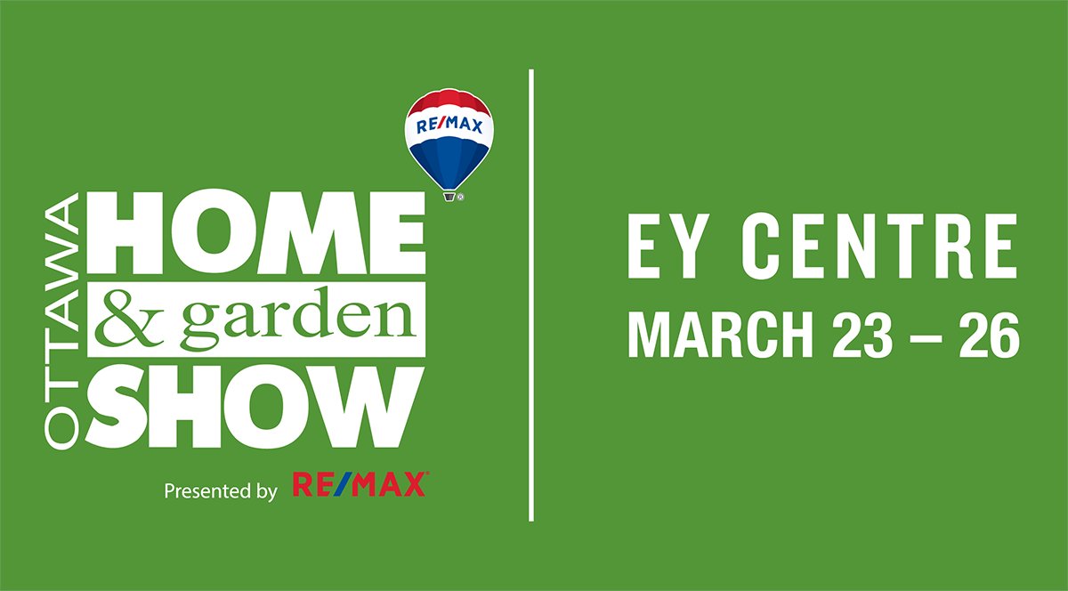 The Ottawa Home &amp; Garden Show is back! Presented by RE/MAX.
Join us at the EY Centre from Mar 23-26 for a show you don’t want to miss! 

Tickets are available online at ottawahomeshow.com

#OHGS2023