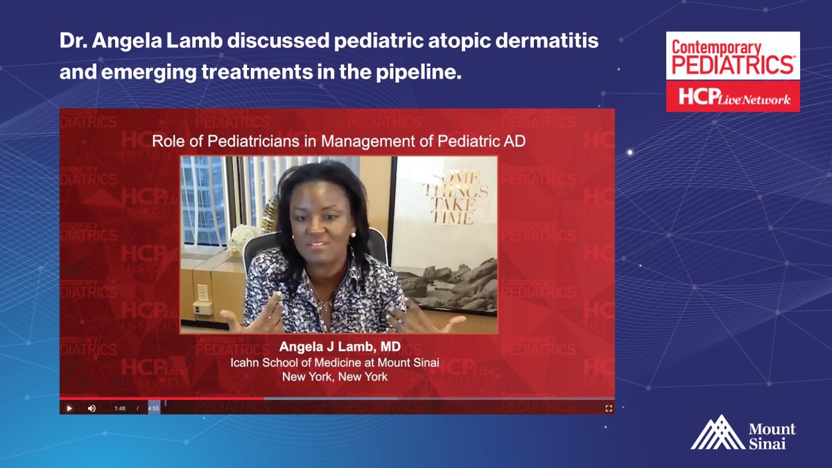 .<a href="/AngelaLambMD/">Angela Lamb, MD</a> discussed the close relationship between dermatologist and pediatrician in treating pediatric #atopicdermatitis and emerging treatments in the pipeline. See the video or read the transcript: bit.ly/40ZmsNt <a href="/ContempPEDS/">Contemporary Pediatrics</a>  <a href="/EmmaGuttman/">Emma Guttman-Yassky</a>
#pediatric  #eczema