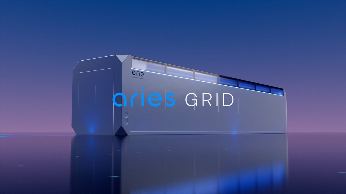 OurNextEnergy1's tweet photo. ONE is powering the transition to renewable energy with Aries Grid. Made with our U.S.-built LFP batteries, Aries Grid is a utility-scale battery system that can be used to power factories, data centers and communities. Learn more at https://t.co/I5sdHMkzEi https://t.co/tyi4roAjdc