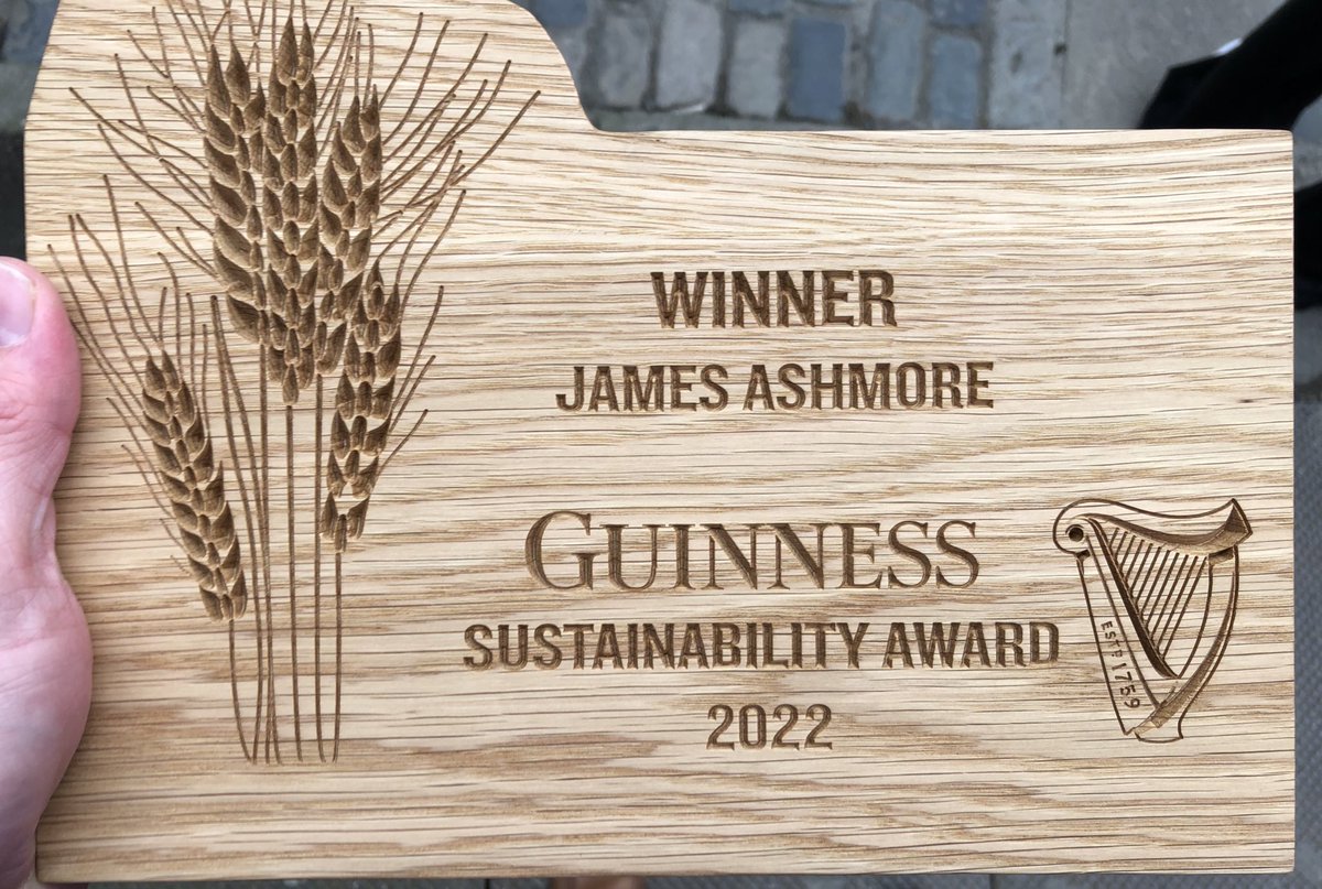 Mullamastfarm's tweet photo. Great day out in St James’ Gate, getting to see what the grain gets turned into! Delighted to be recognised for the work gone in over the last number of years starting to pay dividends. Guinness sustainable farmer 2022 #BASEIreland #Regenfarming #Guinness https://t.co/YCOyuy6z94