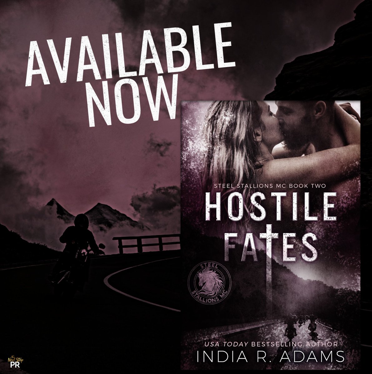 𝗛𝗢𝗦𝗧𝗜𝗟𝗘 𝗙𝗔𝗧𝗘𝗦  - 𝗢𝗨𝗧 𝗡𝗢𝗪!
#HostileFates by @TheIndiaRAdams
#SteelStallionsMCSeries #DarkMCRomance
#HostileFatesReleasePromotion #BookTwo
#ReadToday mybook.to/HOSTILEFATES
#Ch1 bit.ly/FirstChapterHo…
#Hosted @TheNextStepPR