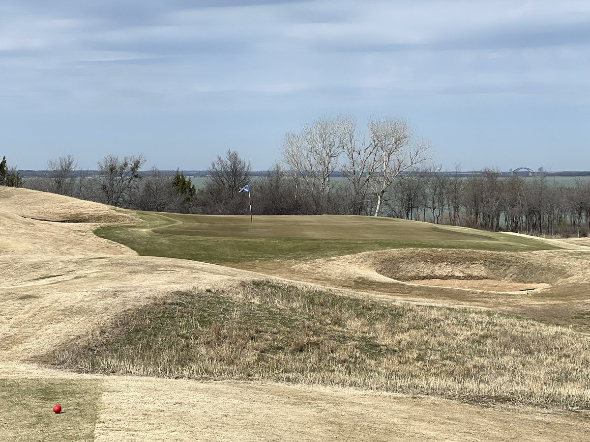 It's like Scotland, only windier and colder. Playing <a href="/oagc_tribute/">Golf Clubs at The Tribute</a> outside Dallas. 18 recreations of #scotland classics.