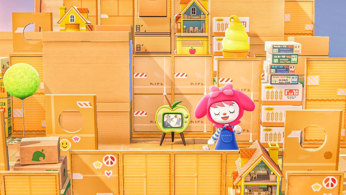 /POMPOKO. 

J’aurai tellement aimé avoir mon propre château de cartons 📦 quand j’étais enfant 👧🏼 

#AnimalCrossingNewHorizons #NintendoSwitch #AnimalCrossing #ACNH #ACNHEntraide