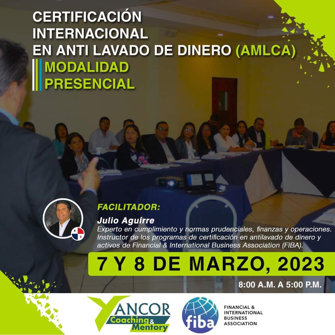 Certificación Internacional EN PREVENCIÓN DE LAVADO DE ACTIVOS