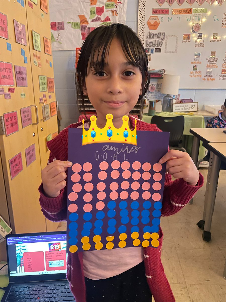 livestrong22's tweet photo. When a student asks to set their own goal, OF COURSE, you say YES. In just a couple short weeks, she EXCEEDED her goal!!! Iβm so proud of her hard work! #determineddragons https://t.co/fWQk9DAoZm