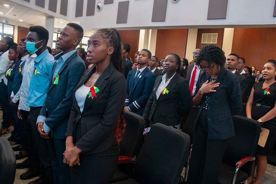 upsaccra's tweet photo. Exciting scenes from the 2023 Matriculation Ceremony held on Thursday at the Kofi Ohene-Konadu Auditorium.

A total of 5,563 freshmen were formally welcomed to the University of Professional Studies, Accra, at the colourful ceremony.

#UPSA #Matriculation2023 #weloveupsa https://t.co/su0hA1o3aD