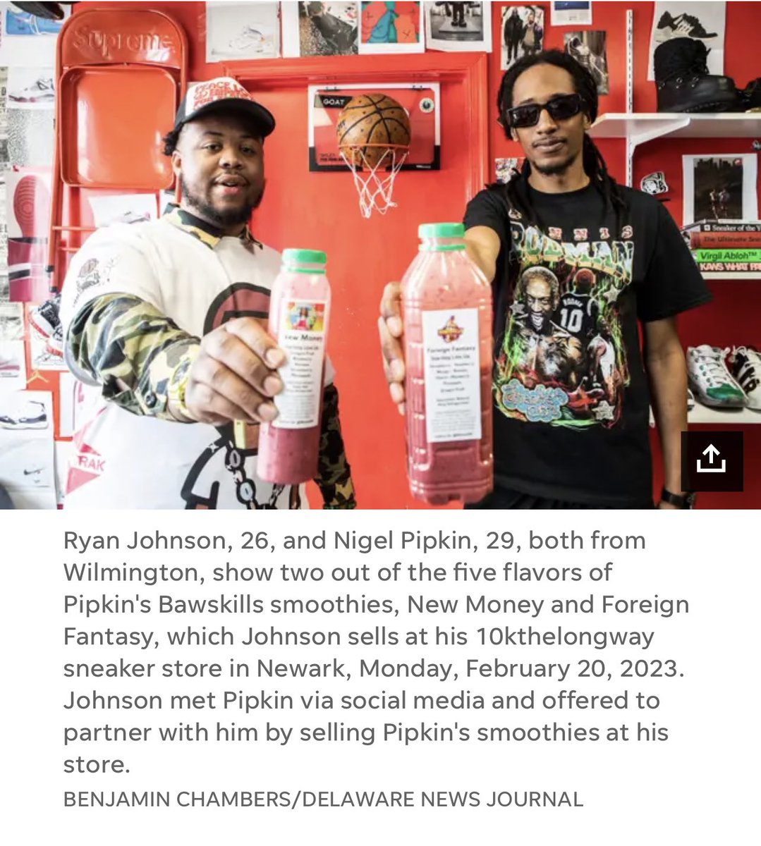 bawskills's tweet photo. Thank You @USATODAY &amp; @delawareonline 💙🥤👟
Check Us Out at 2644 Capitol Trail 
Newark, DE Suite 280
@10kthelongway https://t.co/KZpGE6ju6d