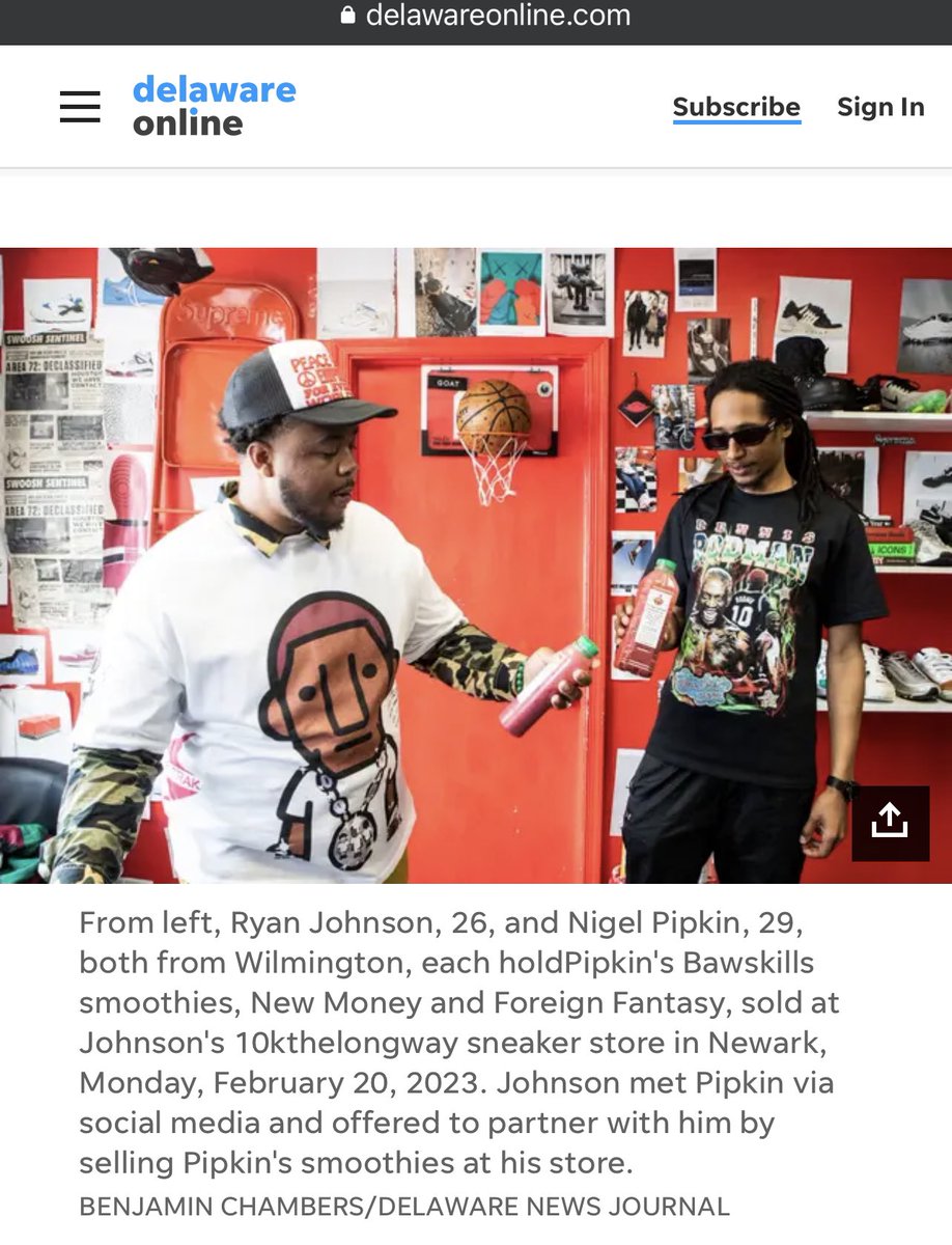 bawskills's tweet photo. Thank You @USATODAY &amp; @delawareonline 💙🥤👟
Check Us Out at 2644 Capitol Trail 
Newark, DE Suite 280
@10kthelongway https://t.co/KZpGE6ju6d