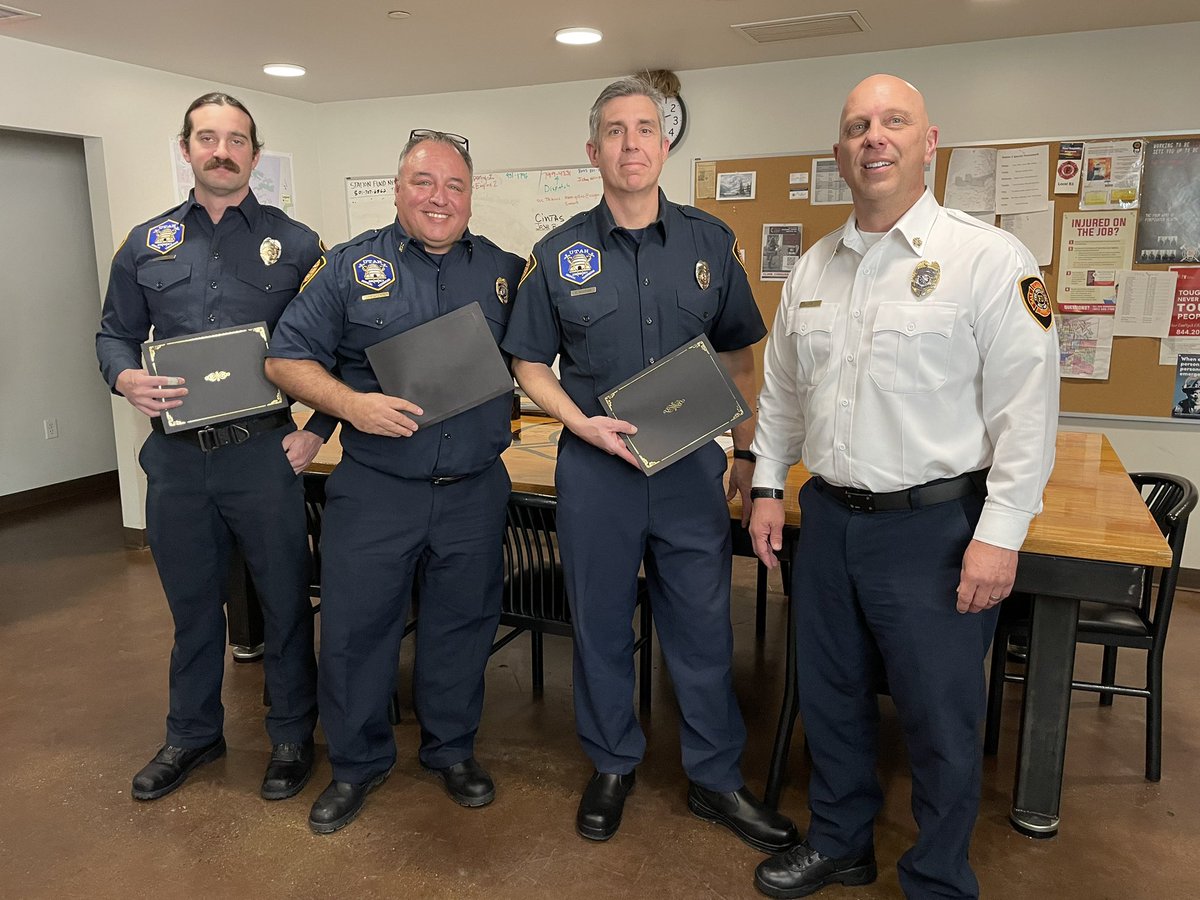 Today, I am glad to have had the opportunity to recognize <a href="/slcfire/">Salt Lake City Fire Department</a> members for their distinguished service in response. #SLC is made better by those who prioritize their mission of service. Thank you!