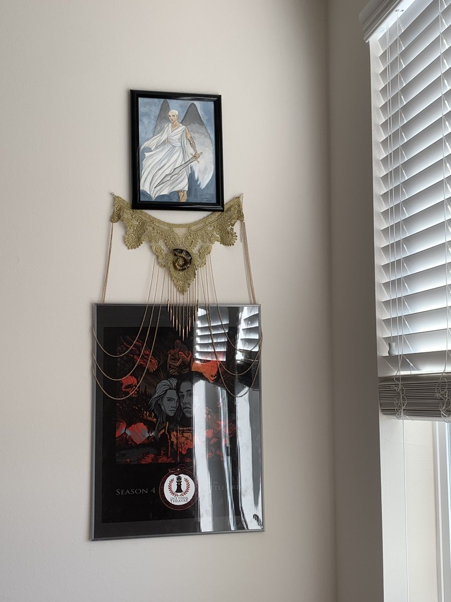 Gotta have my Dabria representation for my <a href="/goodhamprod/">Good Ham Productions | West - 🎭</a> corner 😎

Dabria art by @StormSCone 
Horn by me worn at <a href="/NJWebFest/">New Jersey WebFest (#NJWebFest)</a> 
Season 4 poster by Littlebird 
Tears thanks to @McStalkie