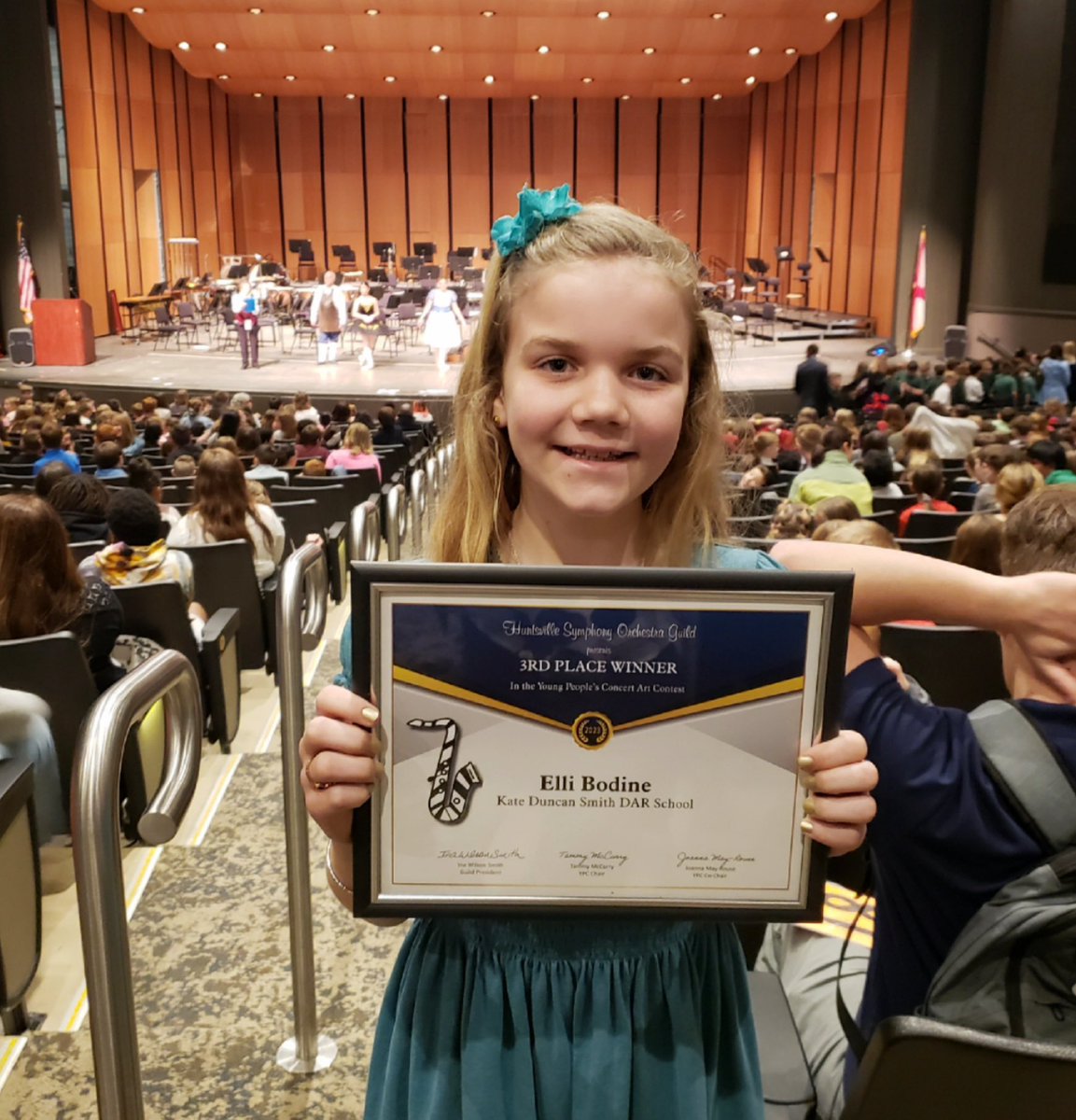 smith_cilia's tweet photo. Congratulations to Elli Anna Bodine for receiving 3rd place in the Huntsville Symphony Orchestra’s Young People’s Concert Art Contest! We also want to recognize Aidynn Romero, Bodi Fuell, and John Doyle for receiving honorable mention.@Keybo4AU @marshall_school @SpikeAnnie https://t.co/hJvaR9Xh9d