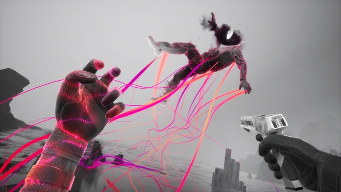 銃とテレキネシスで戦え!PS VR2向けアクションシューター『Synapse』発表【State of Play】テレキネシスと銃の組み合わせ。 