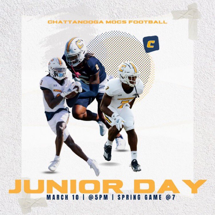 Hunter130513's tweet photo. I’ll be at @GoMocsFB on march 10th!!!🔵⚪️🟡 for a jr day thank you @leytonteal88 for the invite!  @SteveDAnna1 @kevin_whitson @Moeshirley05 @RcEagles1 https://t.co/XKY7JPJKYV