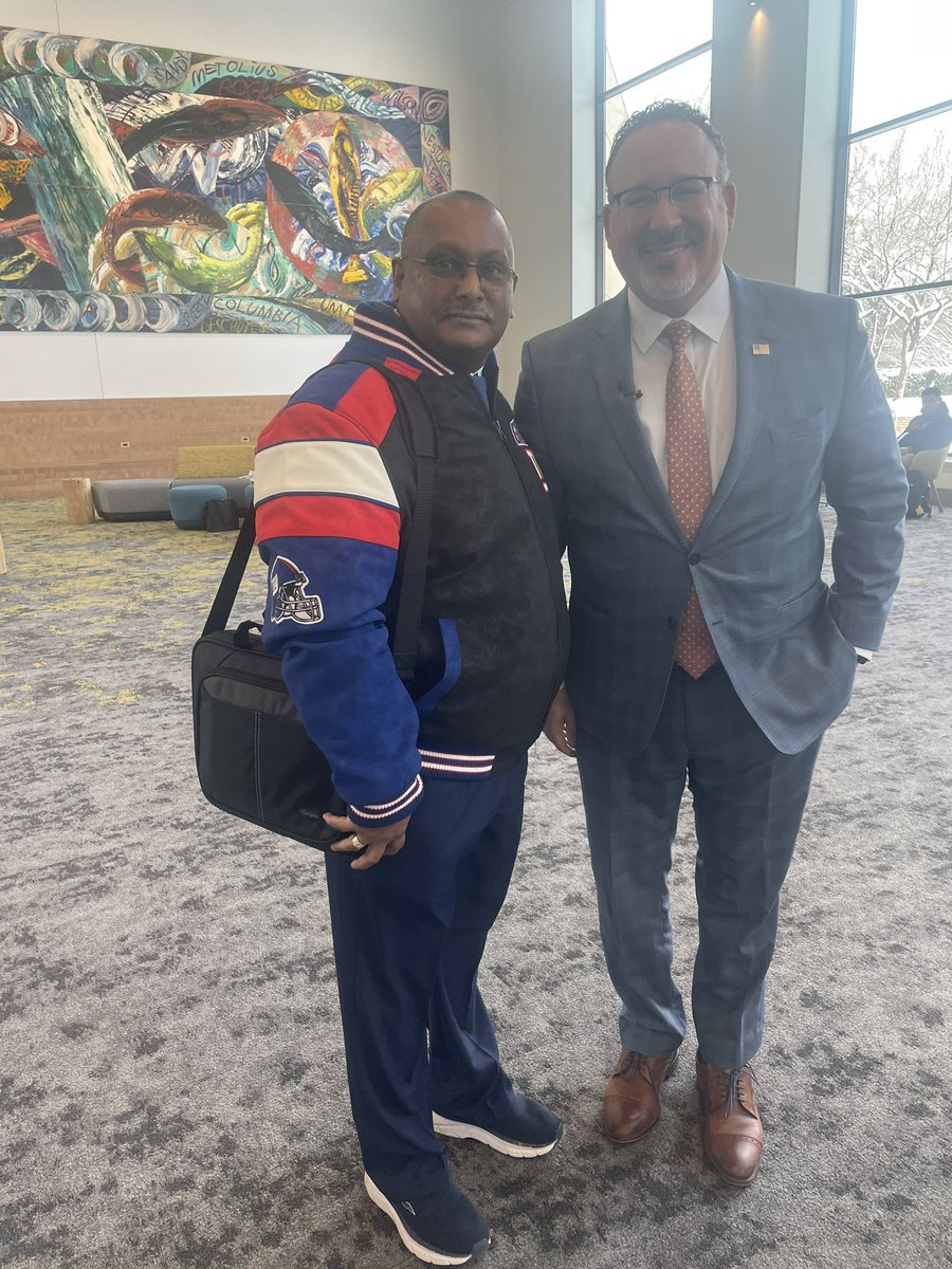 ShamBacchus's tweet photo. #NABE2023 had an opportunity to meet the US Secretary of Education https://t.co/53IbePanJs