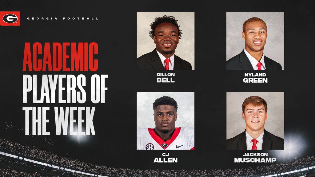 Congratulations to our Academic Players of the Week !!

#GoDawgs