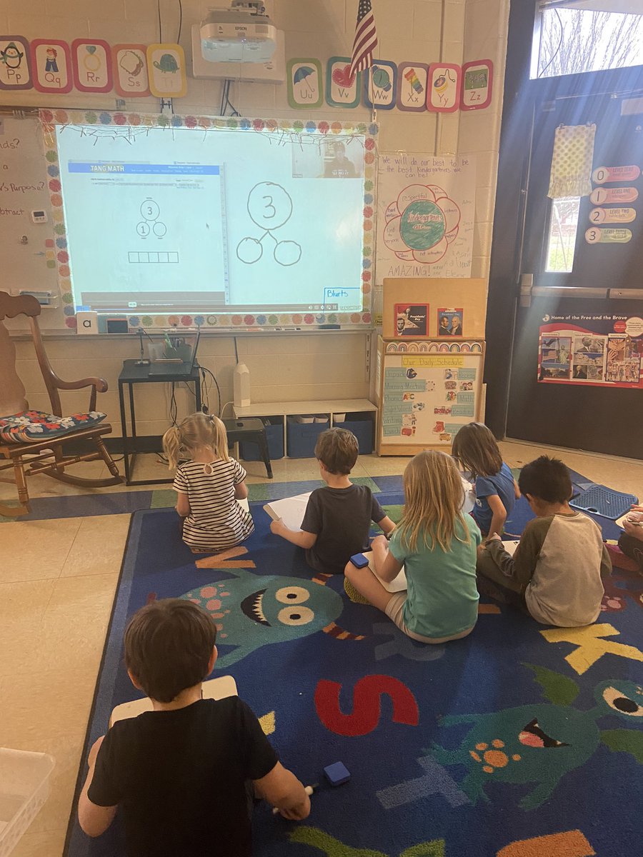 sidneytimbs's tweet photo. We loved celebrating #DLD2023 in Kindergarten with flipgrid read alouds from @northside_jcs and @SouthSide_JCS 5th graders and some interactive subtraction with @tang_math https://t.co/nz5GGI4eZO
