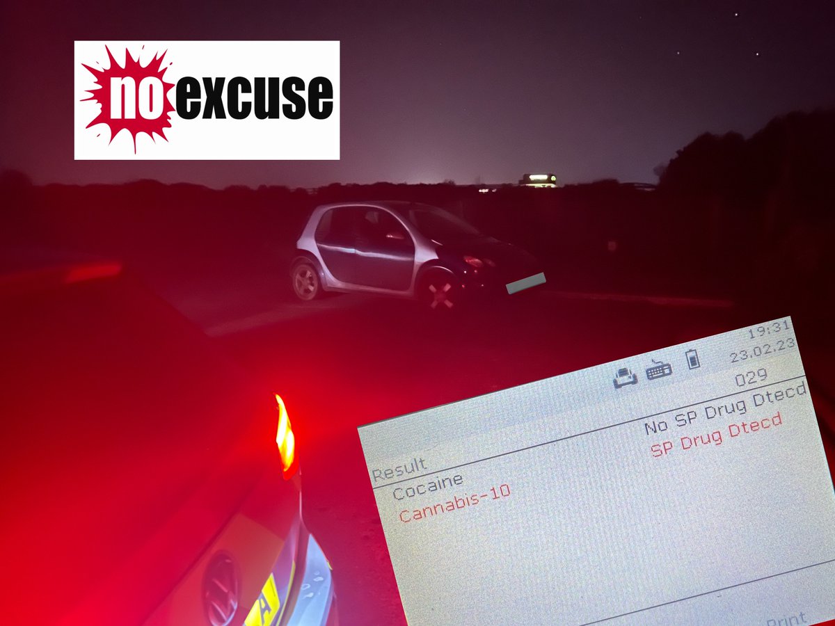 Devon and Cornwall Police - No Excuse (@dc_noexcuse) on Twitter photo Vehicle stopped near #StAustell - notified off road for excise licence purposes and driver arrested after providing a positive roadside drug test #NoExcuse #Fatal5 <a href="/DVLAgovuk/">Driver and Vehicle Licensing Agency</a> <a href="/StAustellPolice/">St Austell Police</a> Vehicle stopped near #StAustell - notified off road for excise licence purposes and driver arrested after providing a positive roadside drug test #NoExcuse #Fatal5 <a href="/DVLAgovuk/">Driver and Vehicle Licensing Agency</a> <a href="/StAustellPolice/">St Austell Police</a>