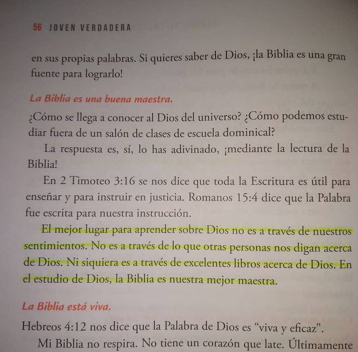 leeybendice's tweet photo. "En el estudio de Dios, la biblia es nuestra mejor maestra". ✨
Libro: Joven Verdadera
Parte 1, capítulo 3 
Escrito por Erin Davis 💛
#Dios #Biblia #JovenVerdadera #Libro #leeybendiceaalguien https://t.co/IKTR5OGKDp