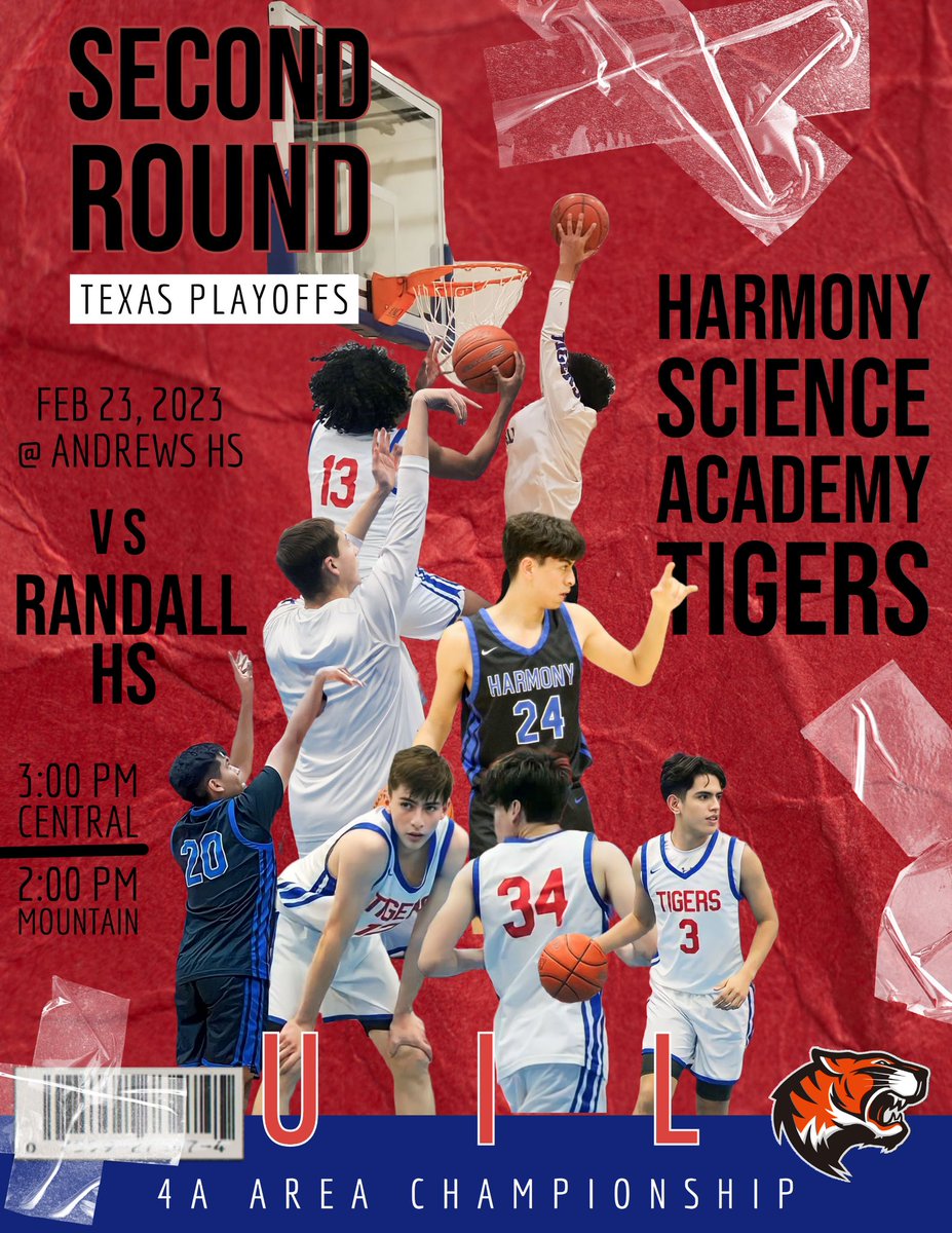We head to Andrews, TX tomorrow for Area Championship round! 🏀🏆 v. Canyon Randall