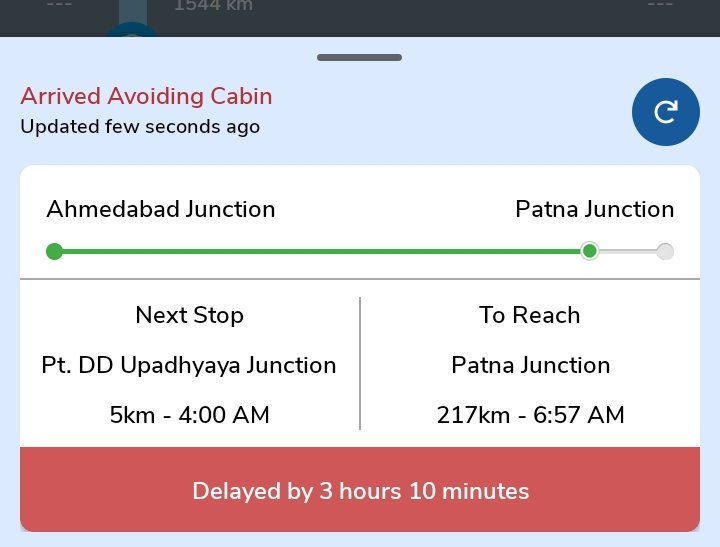 heyy_ak's tweet photo. Worst experience with Indian railways. The train (train no. -12947) is delay for more than 3 hours. Can u please clarify this 3 hours delay @PMOIndia @narendramodi @RailMinIndia  @AshwiniVaishnaw @RailwaySeva https://t.co/TO81fpufqX