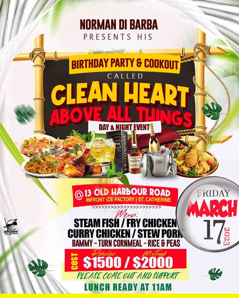 My birthday cookout and after party Friday March 17th 2023 🙏