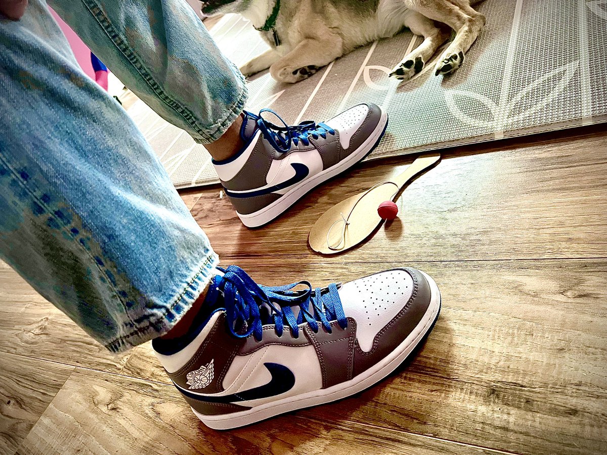ashriger's tweet photo. Jeff @riger1984 has always wanted a pair of Jordans but never bought them because of the Jordan-Pistons rivalry (kind of silly, right)? Olive &amp; I surprised him with a pair today! Almost 40 years later, he is happy! https://t.co/L2QHKomczN