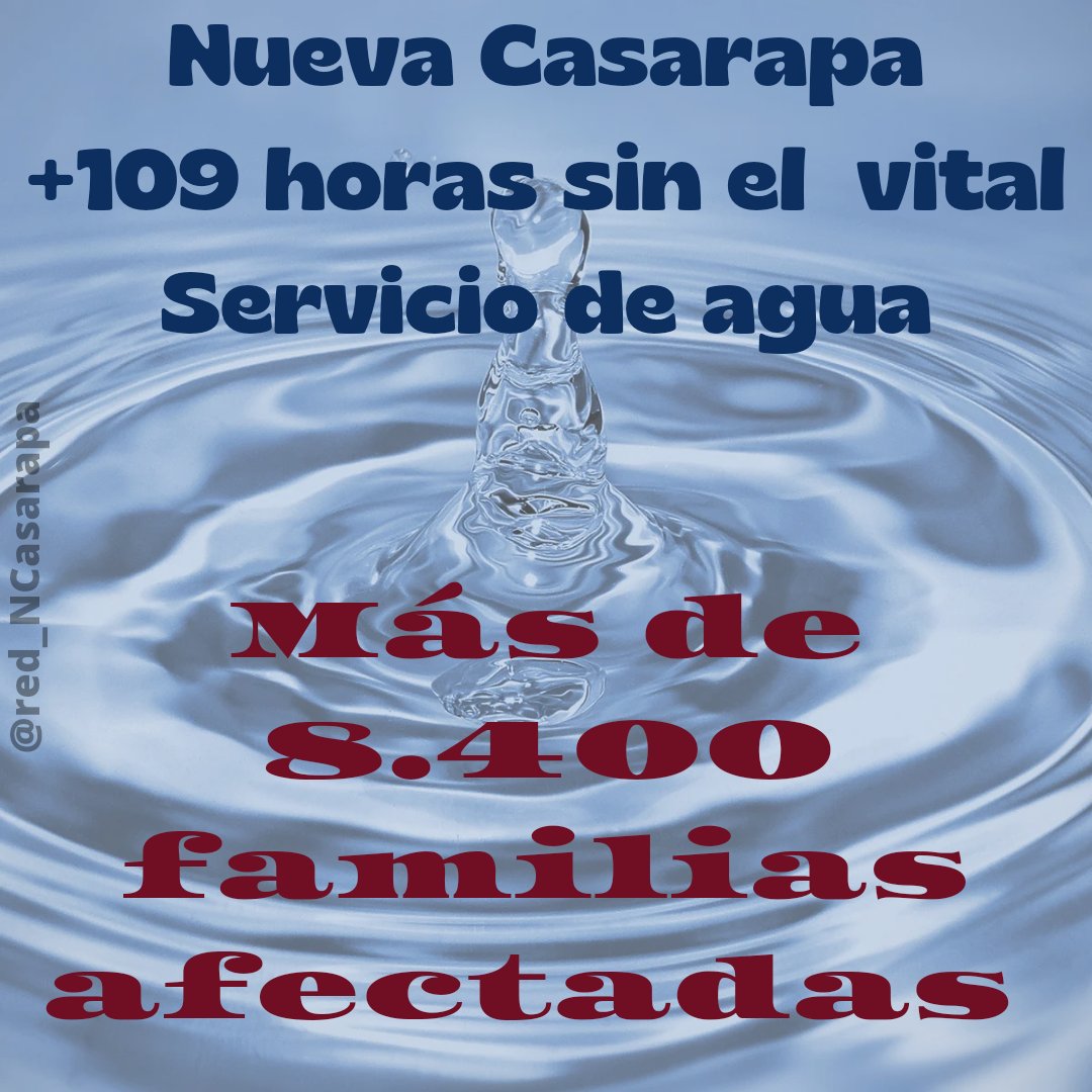 red_NCasarapa's tweet photo. Si no hay servicios de agua y saneamiento, o si estos son insuficientes o están gestionados de forma inapropiada, la población estará expuesta a riesgos para su salud prevenibles, según la OMS

#NuevaCasarapa #SinAgua 
#23Febrero https://t.co/Is45efjV6Q