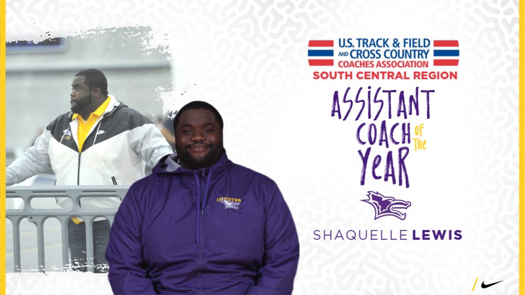 KWU_XC_Track's tweet photo. The accolades keep rolling in for Shaquelle Lewis!
After his throws squadโs historic season and performance at the KCAC Championships, he has been awarded USTFCCCA Menโs Assistant Coach of the Year for the South Central Region!
#ThrowYotes https://t.co/of5Zq5ltT4