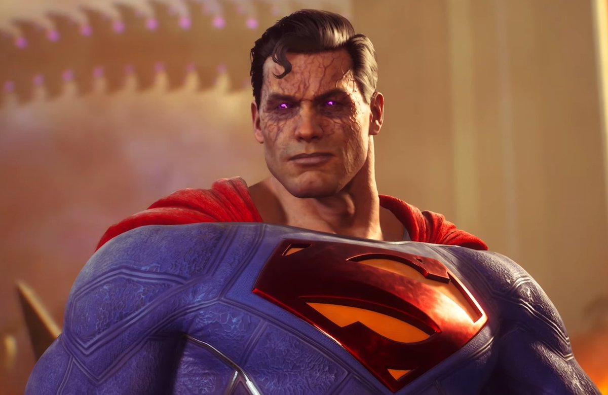 CabooseEK's tweet photo. This design CANNOT GO TO WASTE. We need a Superman game. We need a Rocksteady Superman game. https://t.co/S4RYh18FE1