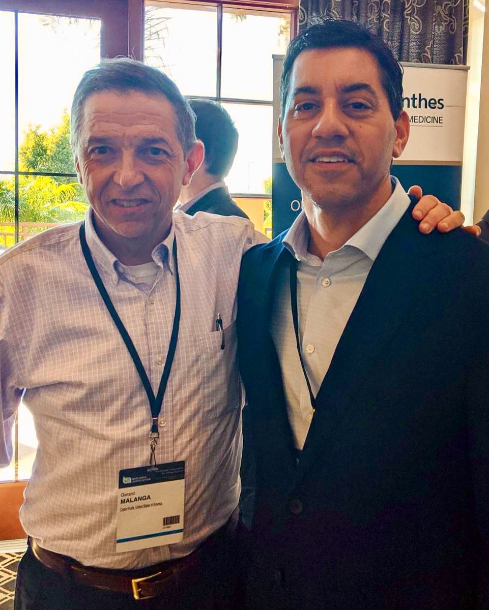 #tbt to Dr. Gerard Malanga and <a href="/ShaneShapiroMD/">Shane Shapiro</a> at the Biologics Association (ICRS, AOSSM, AANA &amp; ON Foundation) in 2020.