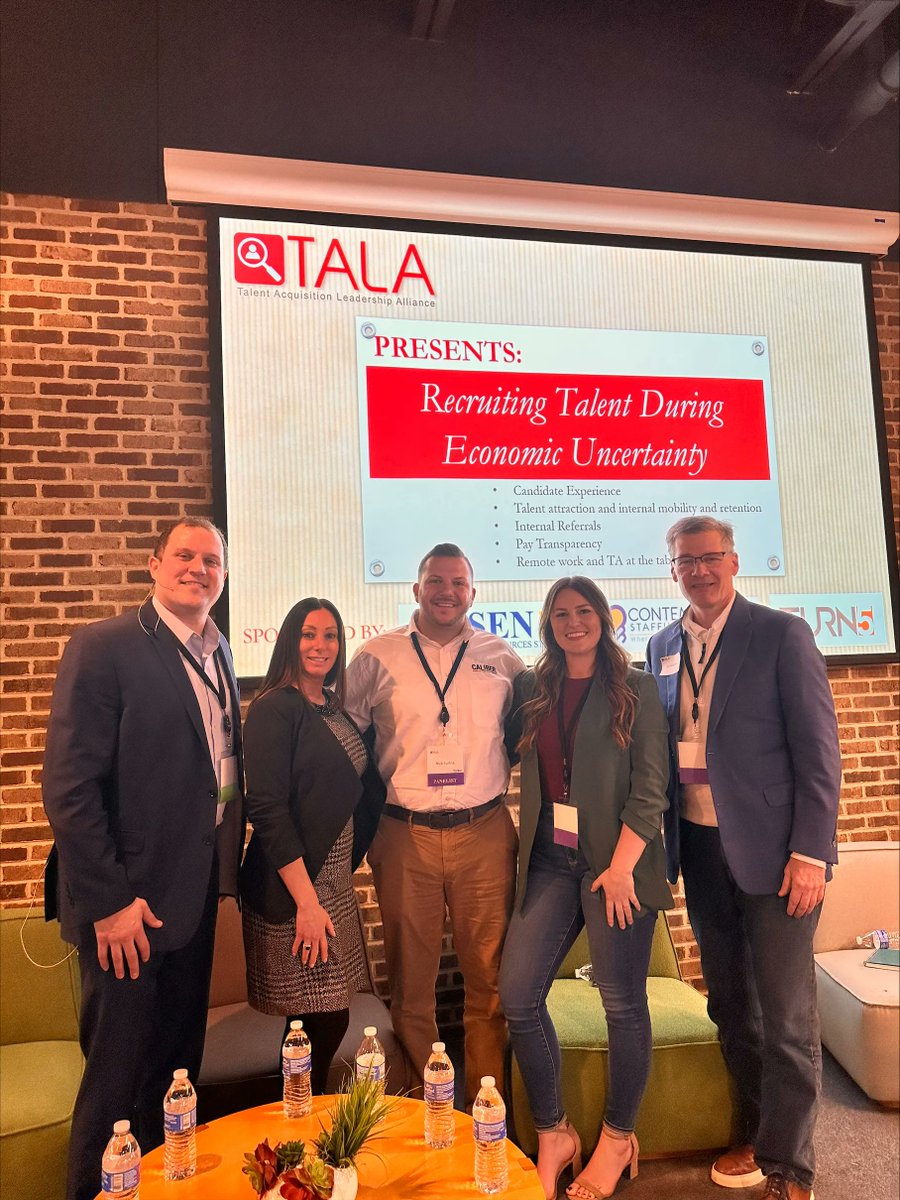 “We had an awesome time last night at TALA’s “Recruiting Talent During Economic Uncertainty” event. Join the conversation with hundreds of TA and HR leaders in our private LinkedIn group here: buff.ly/2P9Gm2M .