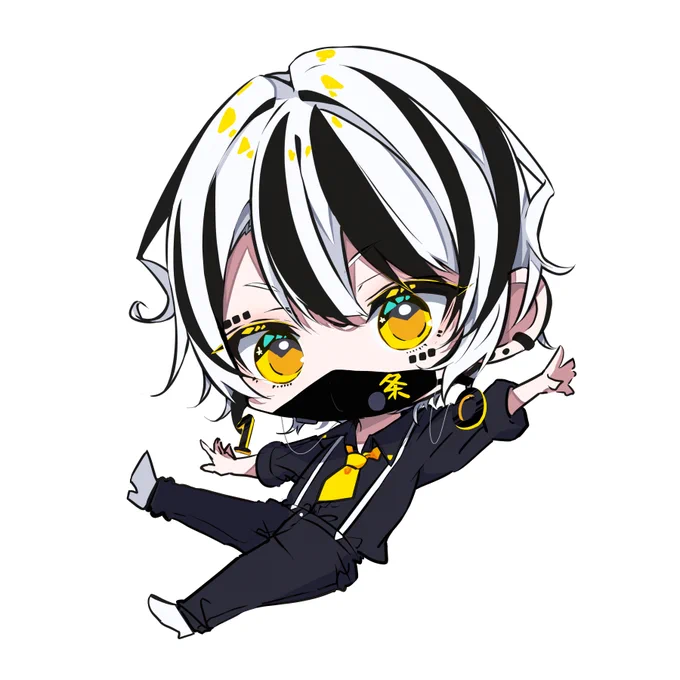 一条レイのミニキャラ描いた 