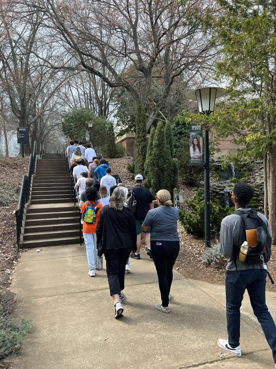 RBHS_WBL's tweet photo. Today we toured USC Upstate and Spartanburg Methodist College. Two really nice campuses with great opportunities for future students! We got our steps in today! #future #collegetours #alltired https://t.co/v1BCscSKd2