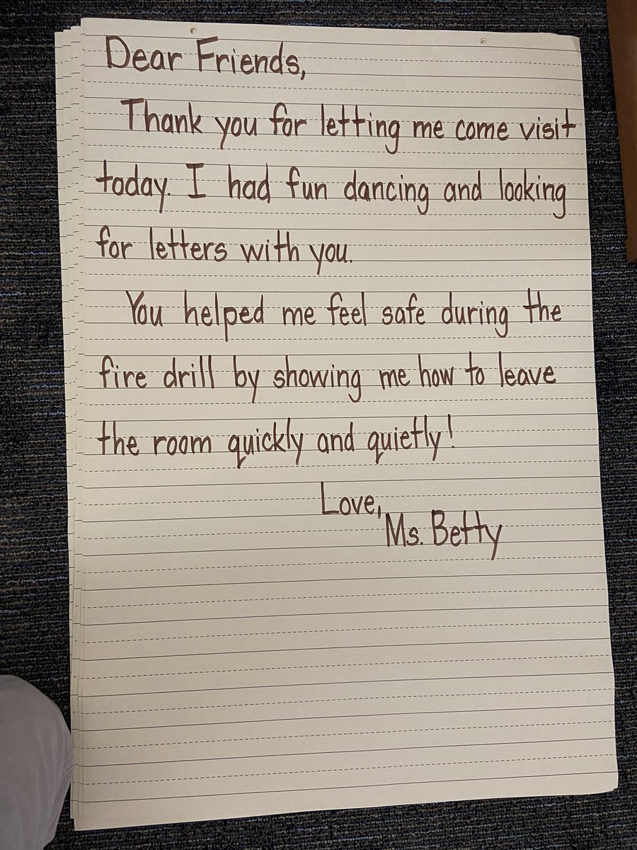 BettyMayers2's tweet photo. Sometimes you just have to take a moment to send a thank you note to the littles who help make the day amazing! I put this in the courier as I left the office today, so hoping it makes it to them by Monday! #playiswork @WashReidPWCS @PwcsPreschool https://t.co/HNjzYoT0rO
