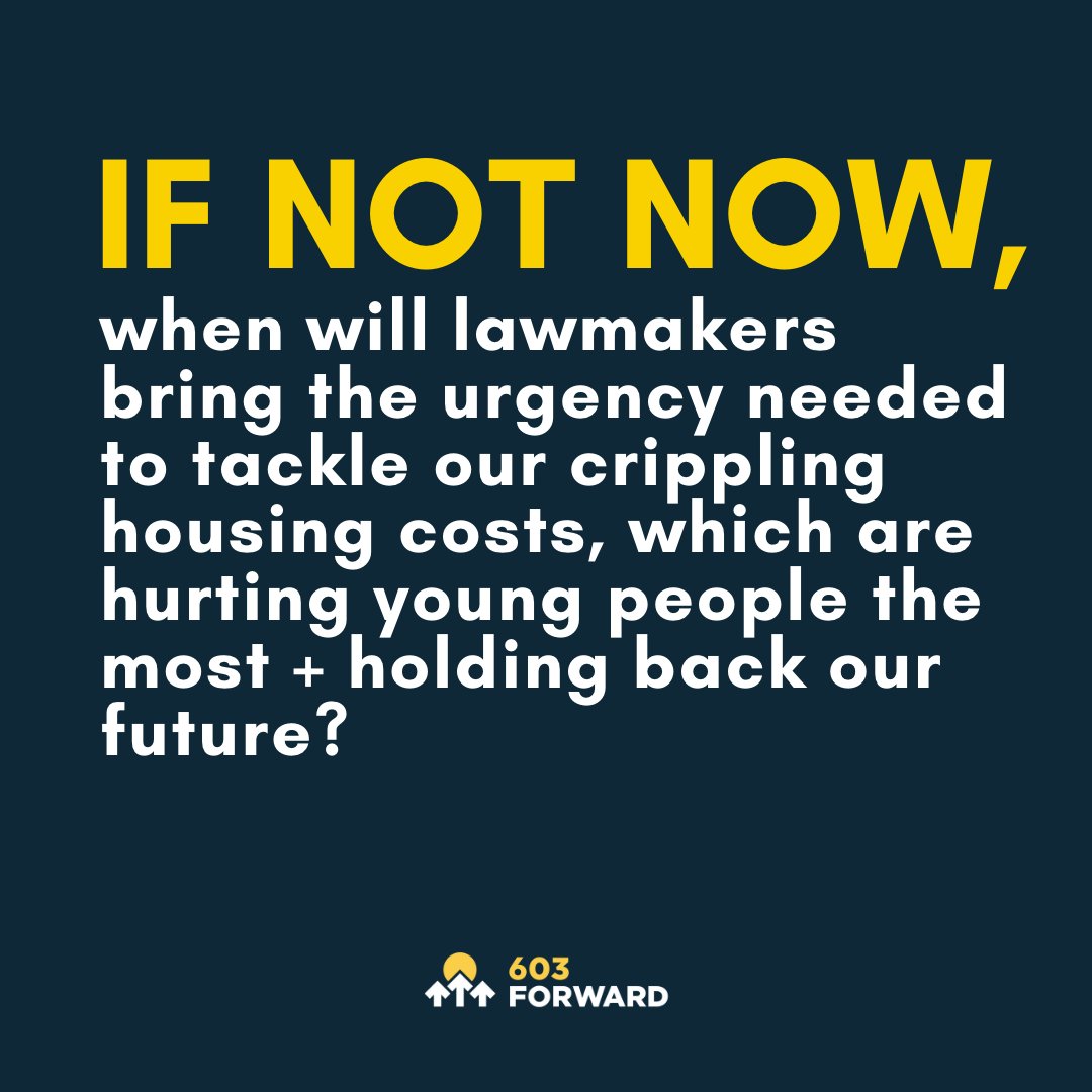 603Forward's tweet photo. Today, a critical pro-housing bill was voted down. Many who voted against this bill claim to care about our housing crisis. It’s time to walk the walk. What we are doing in NH now is not working. You cannot claim to care about this issue, but say not-in-my-backyard. #NHPolitics https://t.co/O30J6SGEgS