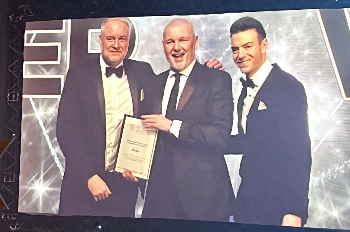 knightprop's tweet photo. Oh what a Knight - we’ve only just won the @scotpropawards development of the year award for Belgrave Logistics Park in Bellshill @scotpropawards #industrial #logistics https://t.co/dmyaAmL86v