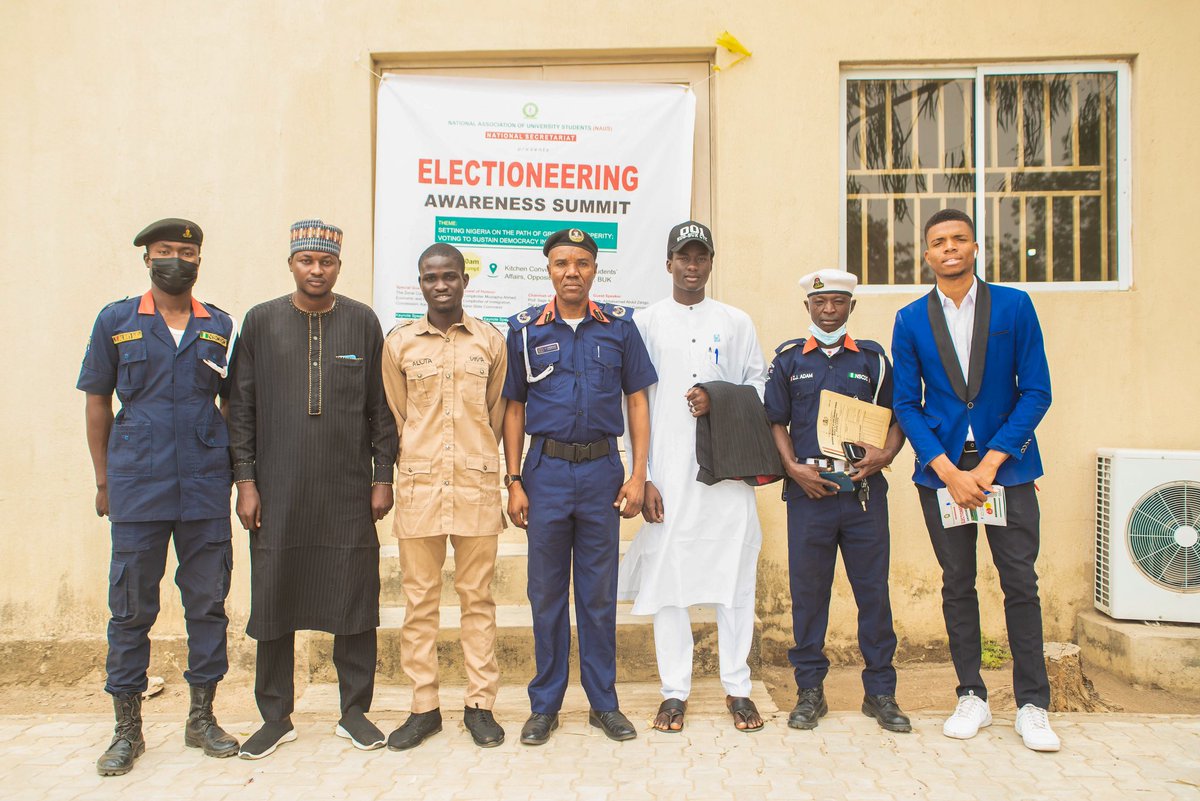 3eexauwal's tweet photo. At the Electioneering awareness summit with the theme; Setting Nigeria on the path of greater prosperity; Voting to sustain democracy in 2023, organized by the National Association of University Students (NAUS) in collaboration with the Students' Union Government (SUG-BUK CTC) https://t.co/nRK0wUj0qn