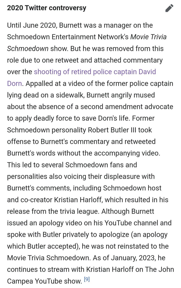 Jay Washington is one of the few people from Andy Signore's Screen Junkies days to engage with Andy since he was fired.

When Andy defended Robert Burnett, who was let go from the Schmoedown trivia league because of his comments on the murder of David Dorn, Jay told Andy off. https://t.co/zeGHNmxwwn