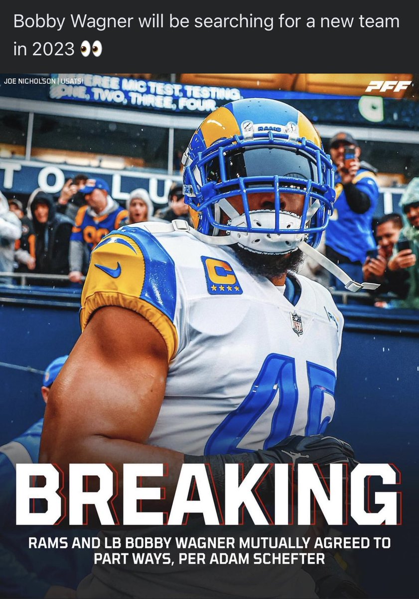 TheBioCreed's tweet photo. Well this sucks. Good luck @Bwagz you are an all timer man. Just glad I got to see you play for my team even if it was just for one year. https://t.co/IgvVMLNfTr