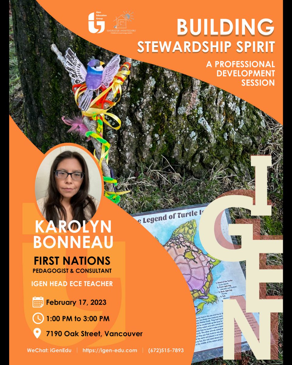 igeneducation's tweet photo. Great job on workshop on First Nations' learning principles, Karolyn! You've equipped others with the knowledge and tools to become better stewards.

#FirstNations #Education #PrinciplesOfLearning #iGen #iGenEducation #Oakridge #OakridgeMontessori #Vancouver #Canada https://t.co/LnVNMFUX7n