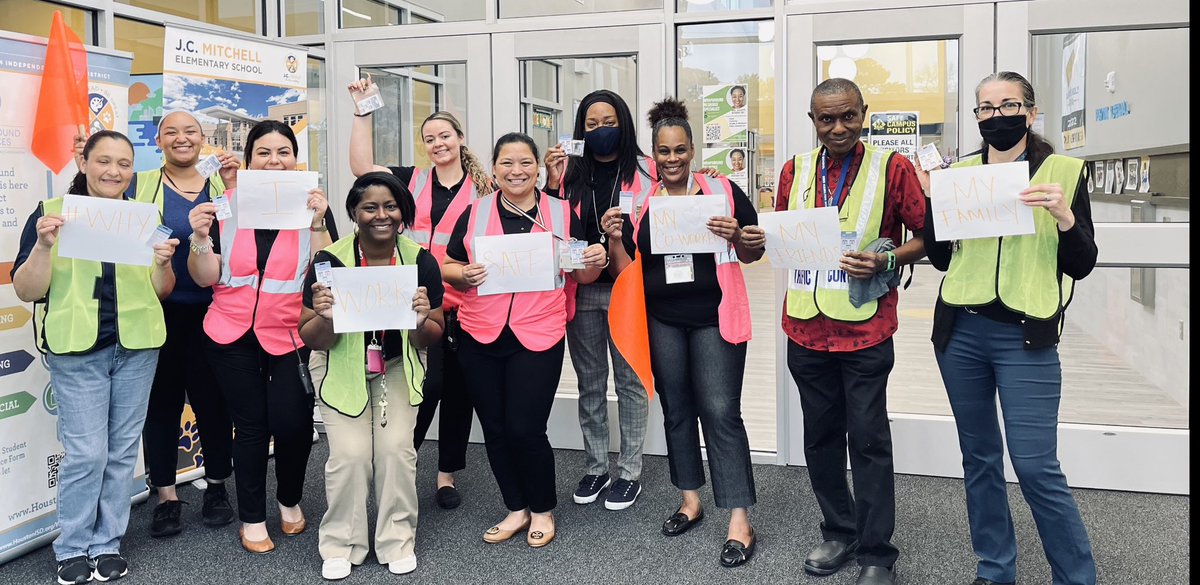 Mitchell_Elem's tweet photo. Our wonderful staff is saying “Why I work at Work Safe
My Co-Workers ,My family ,My friends. 💙🦺#SafetyFirst @HISD_Risk_Mgmt @RGVReaderLeader @JohannaHeegeman @nanaf2017 @Goth3distance @I_Hampton1 @CollierYoeli https://t.co/B5sZM2ZzsH