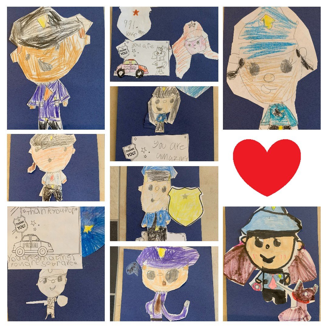 WestminsterPDCA's tweet photo. Thanks to some amazingly talented students from the @westminstersd, our day starts a little brighter when we come into work and this is the first thing we see! #thankfulthursday #WPD47 https://t.co/YCDtMnAKFa