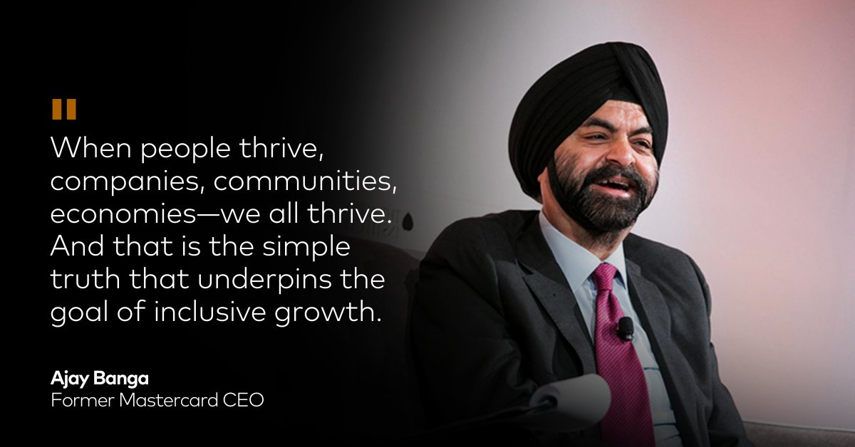 CNTR4growth's tweet photo. Congratulations to Former Mastercard CEO Ajay Banga for being the U.S. nominee to lead the World Bank Group!

#InclusiveGrowth #FinancialInclusion https://t.co/MnguUUoGMp