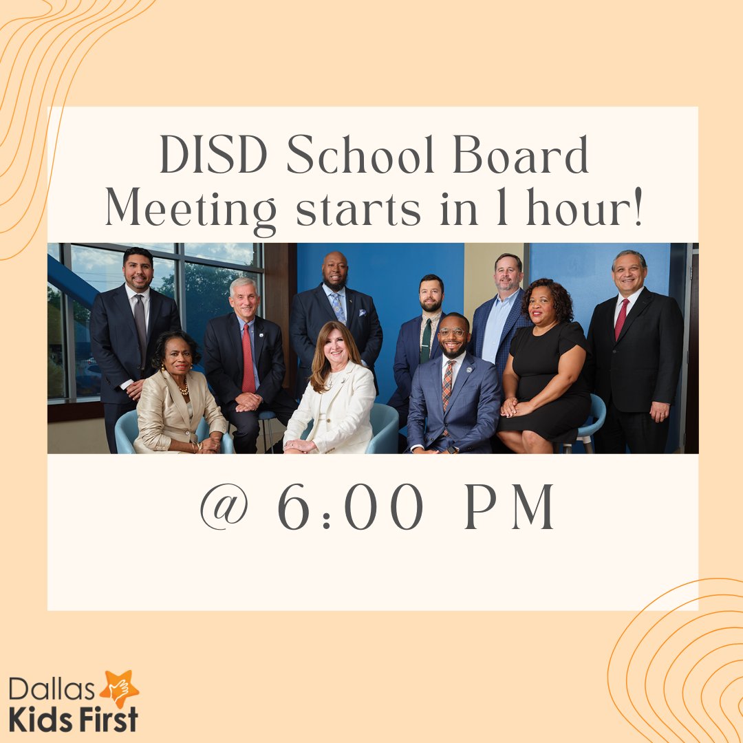 The Dallas ISD, February Board Meeting, starts in 1 hour. Watch online here: bit.ly/DISDBoard