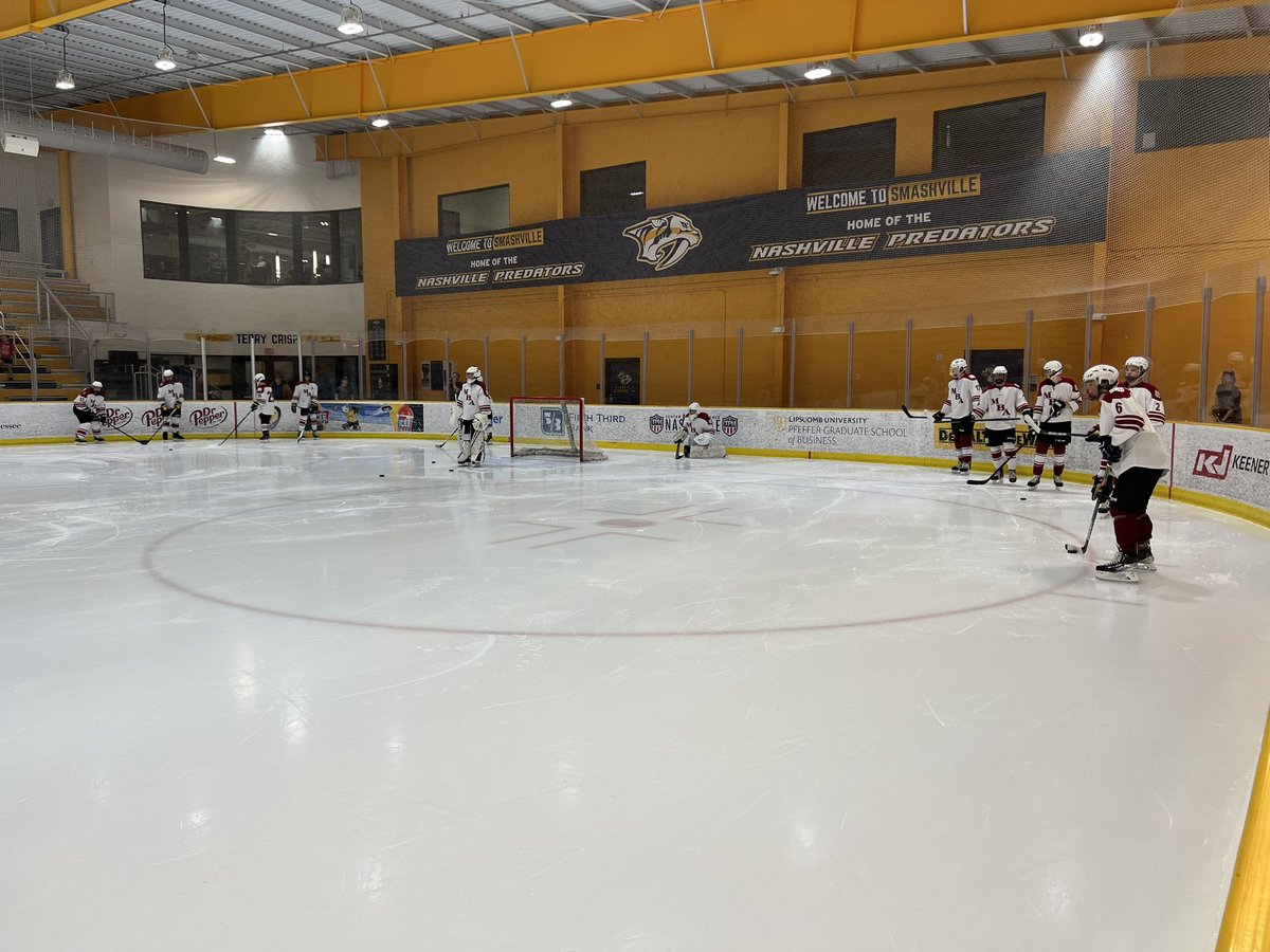 JV Hockey gearing up for their last game of the season. ROLL RED.