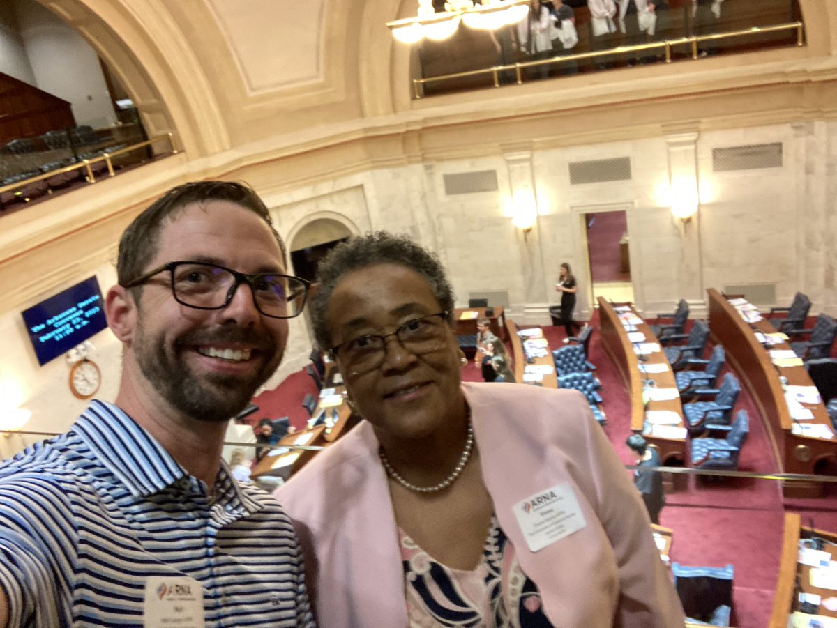 NeilLangerFNP's tweet photo. It was wonderful participating in Nurses Day at the Capitol with @ArkansasNurses. Meeting with our state legislators to discuss health policy was inspiring! @emurray66 @LeonieD4NPs https://t.co/ncgTKgD6c7