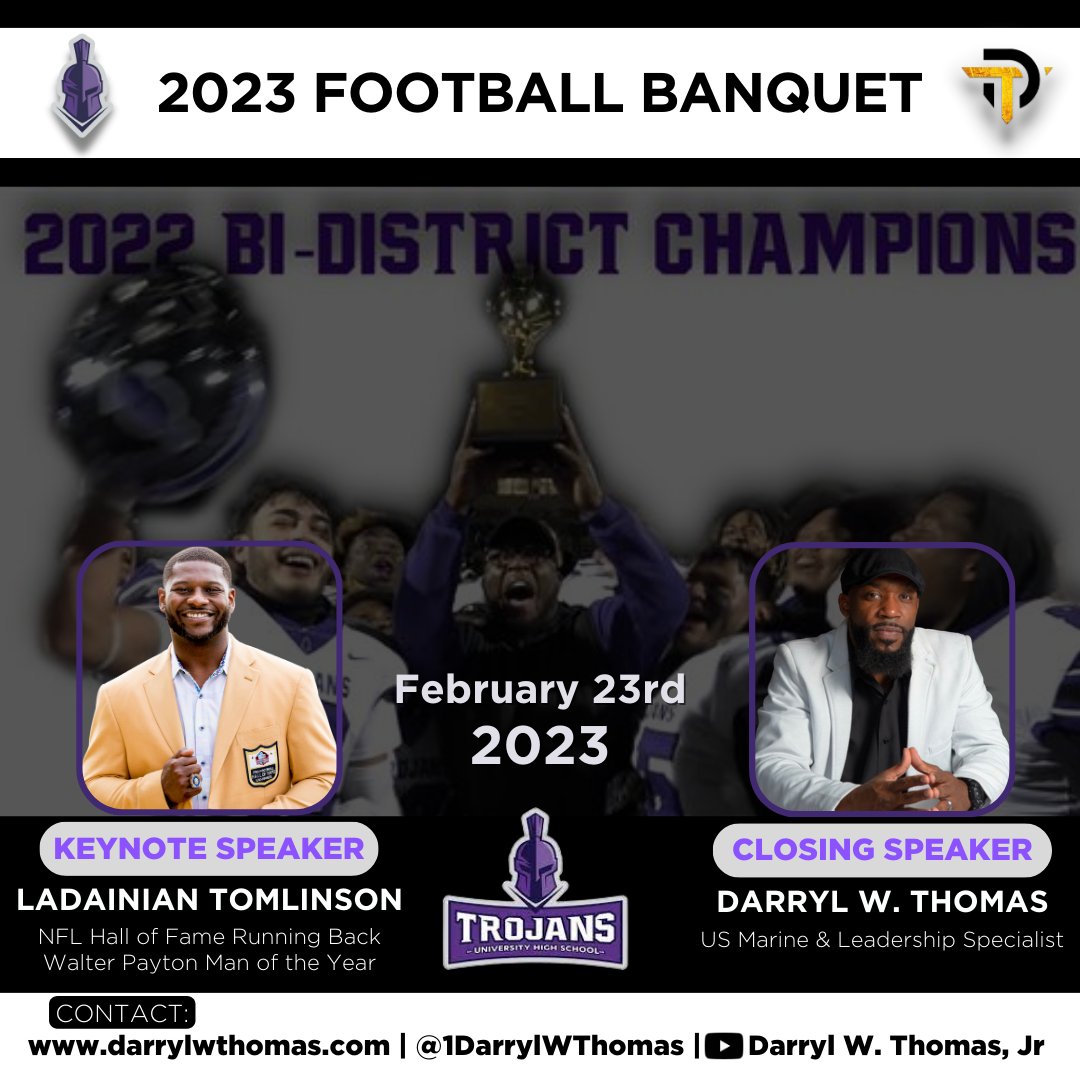 'I believe every year I have something to prove.'
- LaDainian Tomlinson

My sentiments exactly.

I am excited for tonight!

#loveleadershiplegacy #committed2win #watchuswin #leadershipdevelopment #education #nfl #lachargers #TCU @LT_21 @WacoUFootball @TrojansUHS @wacoisdsports