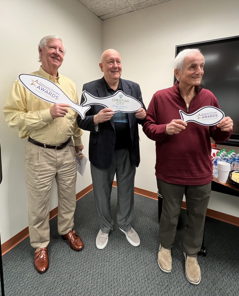 Save the date for April 27th for he Community Champion Awards, presented by <a href="/ChristianCity_/">Christian City</a>! Jay Mannelly, Bob Hope, Ron Canakaris and our host committee met this morning as we continue to help plan this year's event. Follow the link for more information christiancity.org/communitychamp…