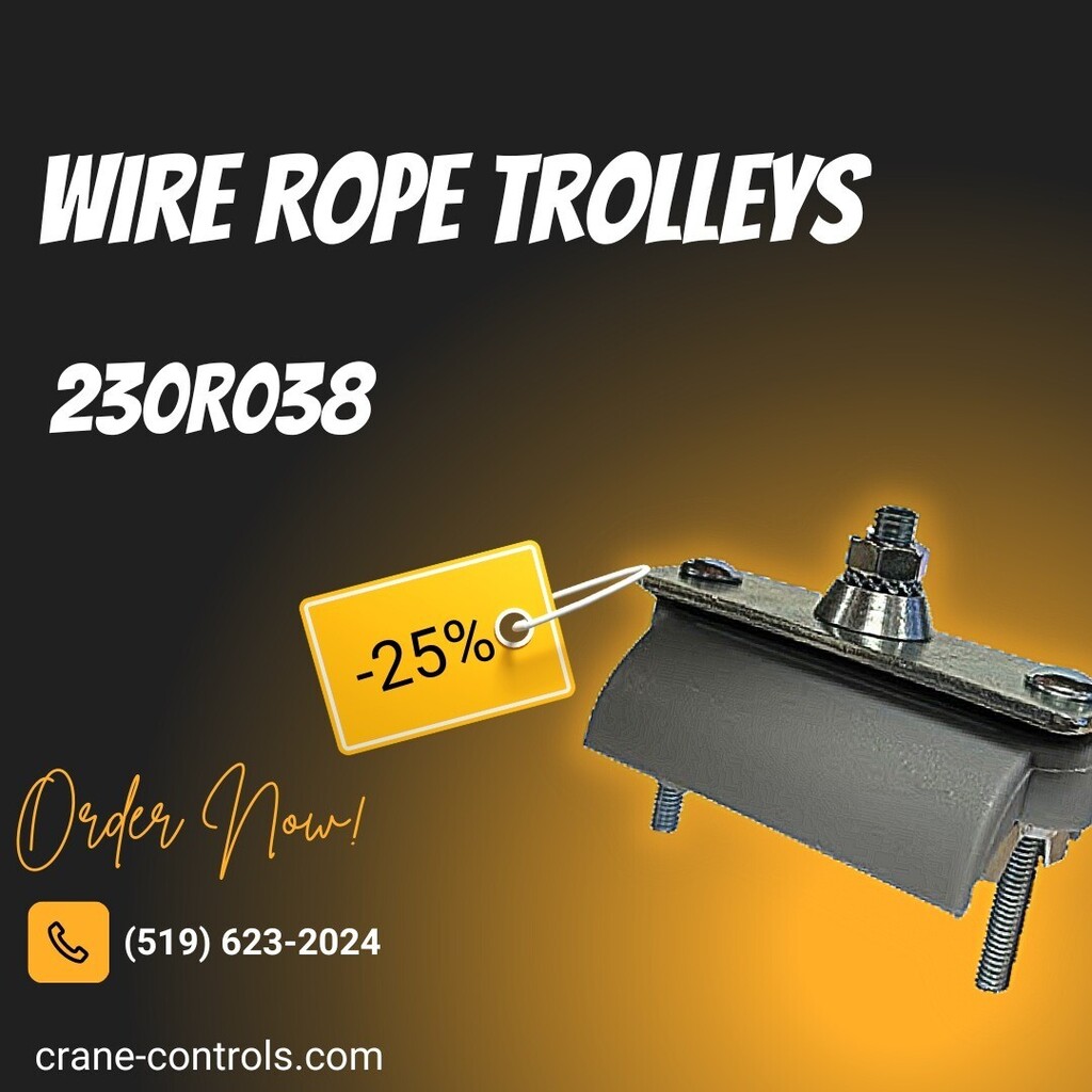 CraneControls's tweet photo. Today's festoon feature is the 230R038! This is an end clamp for flat cables!

Get your clamp now while deals last! To shop these amazing discounts visit the link in our bio!

#wire #ropes #trolleys #wirerope #festoon #cranes #overheadcranes #monorails #… https://t.co/W9A1iFhQDo https://t.co/2WFv8lp99J