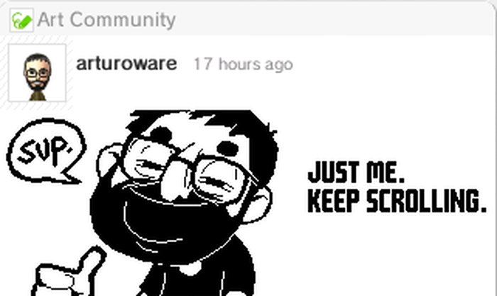arturoware's tweet photo. Bringing some Nichijou love to the 3DS.
Recent rverse drawings.
#Miiverse #rverse #nichijou #3DS https://t.co/6x7ohxSF9a